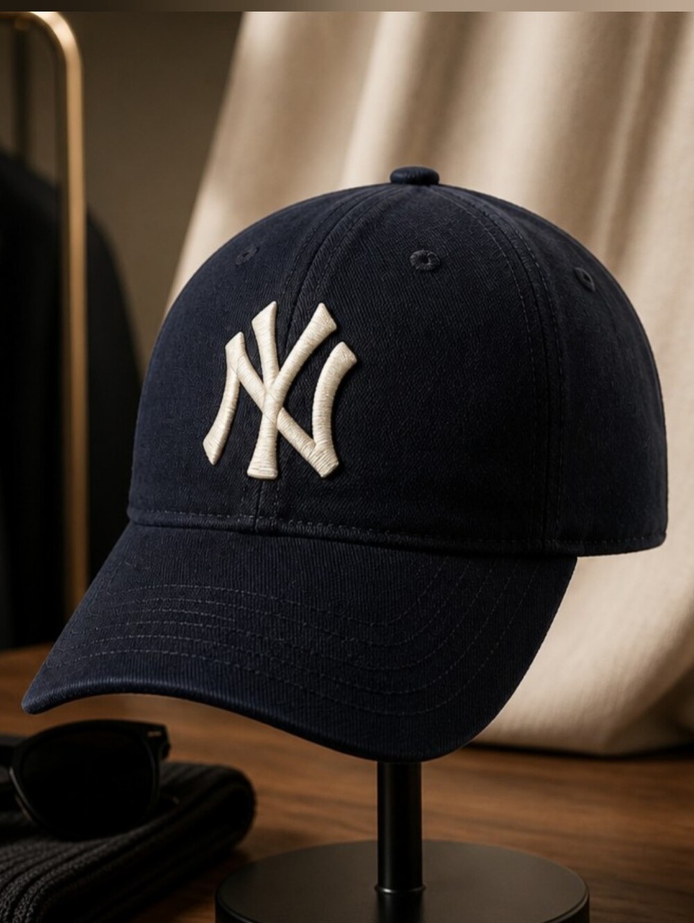New York Yankees Cap by New Era Adjustable  One Size Fits Most 100% Polyester